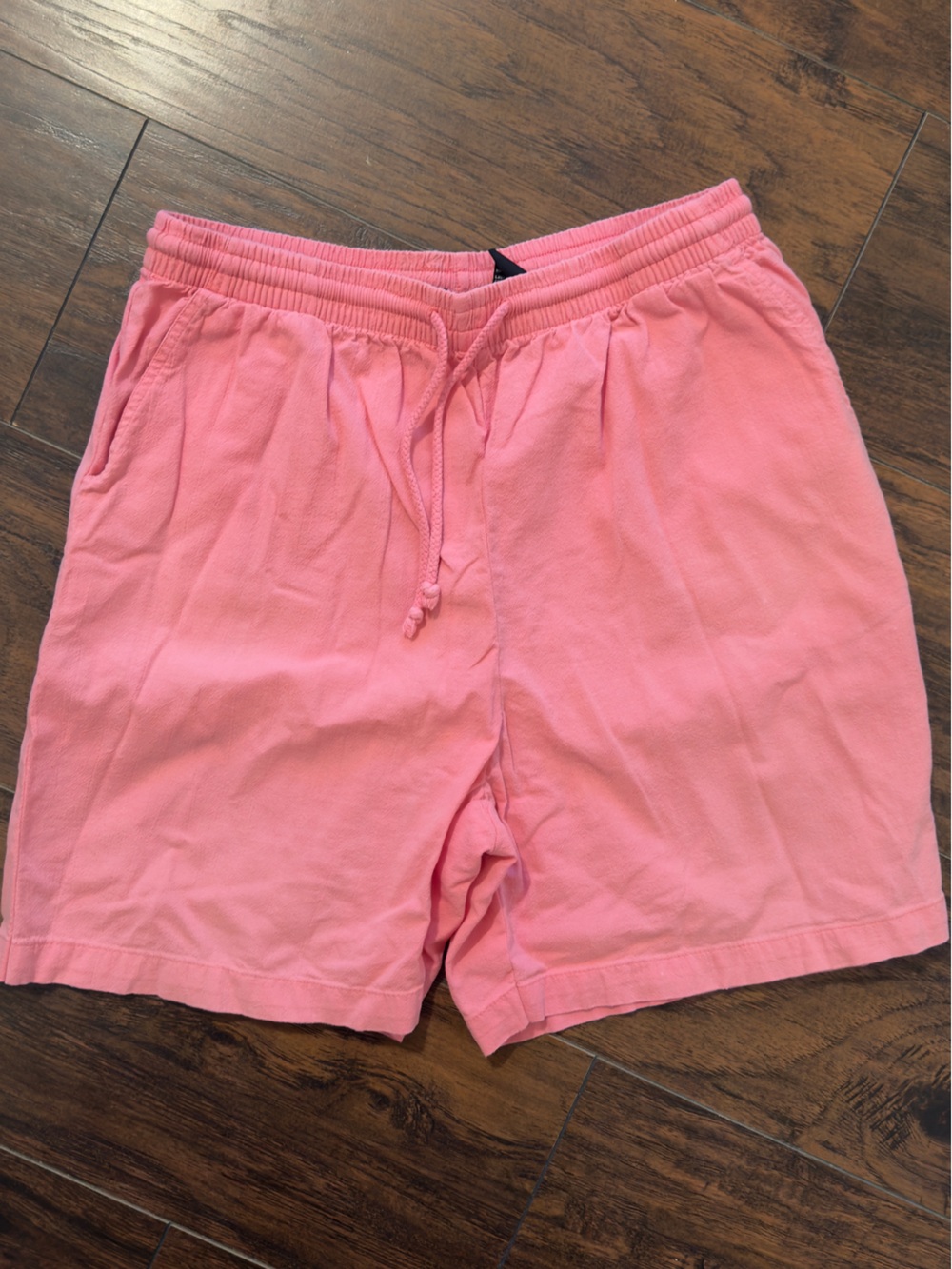 Vintage Bobbie Brooks Coral Pink Elastic-Waist Athletic Shorts